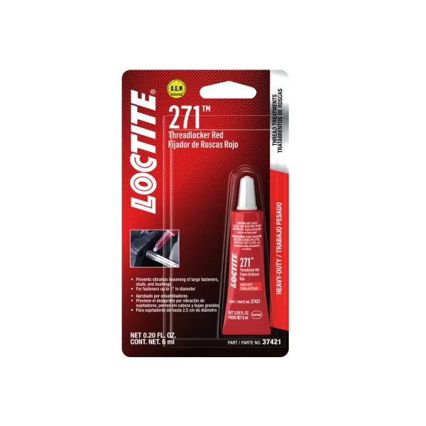 Fijador De Roscas Rojo Loctite 271 Alta Resistencia 6ml.